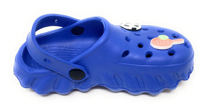 JEFFRICO Toddler Clogs with Charms Lightweight Slip On Garden Shoes for Boys and Girls Comfort Clogs