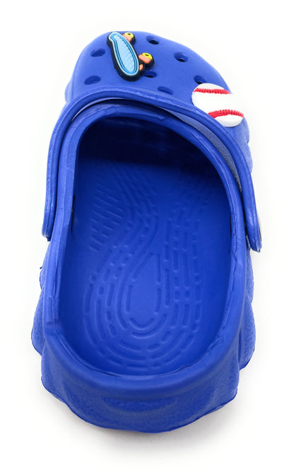 JEFFRICO Toddler Clogs with Charms Lightweight Slip On Garden Shoes for Boys and Girls Comfort Clogs