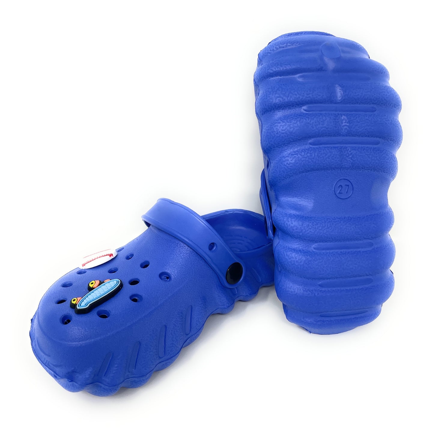 JEFFRICO Toddler Clogs with Charms Lightweight Slip On Garden Shoes for Boys and Girls Comfort Clogs