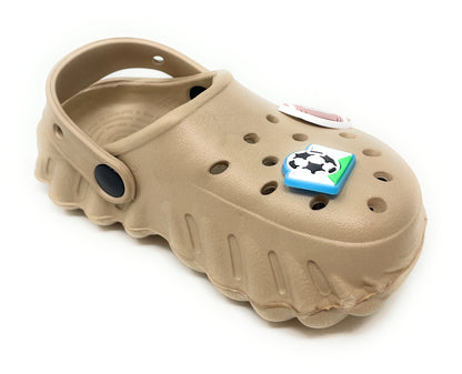 JEFFRICO Toddler Clogs with Charms Lightweight Slip On Garden Shoes for Boys and Girls Comfort Clogs