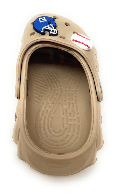 JEFFRICO Toddler Clogs with Charms Lightweight Slip On Garden Shoes for Boys and Girls Comfort Clogs