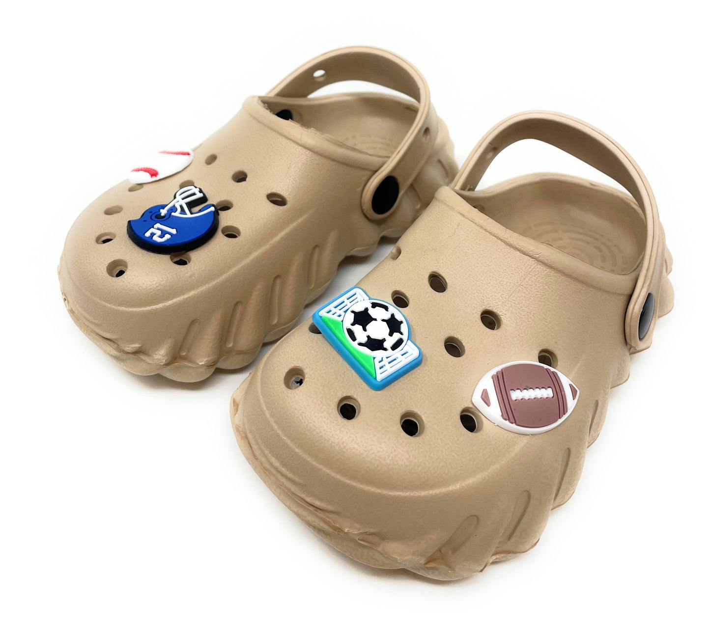 JEFFRICO Toddler Clogs with Charms Lightweight Slip On Garden Shoes for Boys and Girls Comfort Clogs