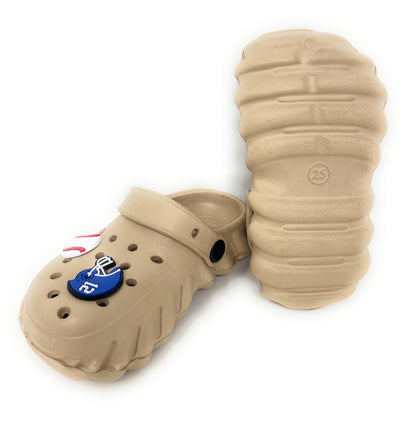JEFFRICO Toddler Clogs with Charms Lightweight Slip On Garden Shoes for Boys and Girls Comfort Clogs
