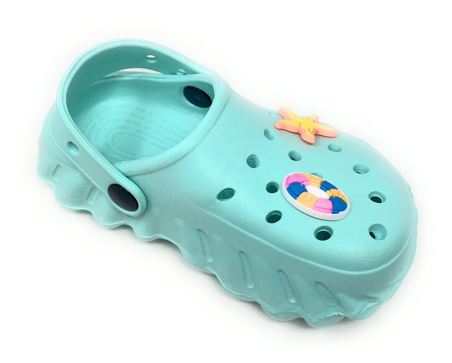 JEFFRICO Toddler Clogs with Charms Lightweight Slip On Garden Shoes for Boys and Girls Comfort Clogs