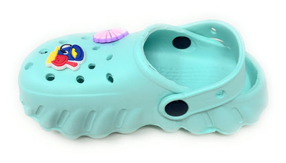 JEFFRICO Toddler Clogs with Charms Lightweight Slip On Garden Shoes for Boys and Girls Comfort Clogs