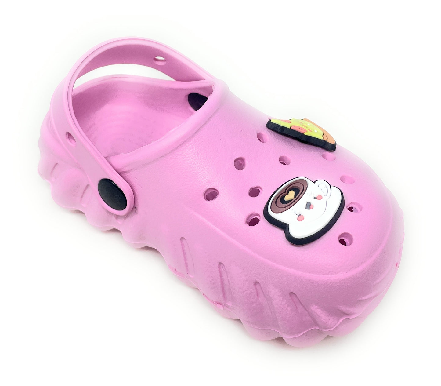 JEFFRICO Toddler Clogs with Charms Lightweight Slip On Garden Shoes for Boys and Girls Comfort Clogs