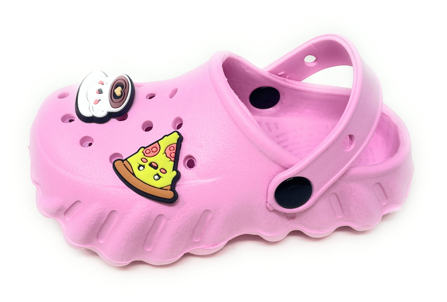 JEFFRICO Toddler Clogs with Charms Lightweight Slip On Garden Shoes for Boys and Girls Comfort Clogs