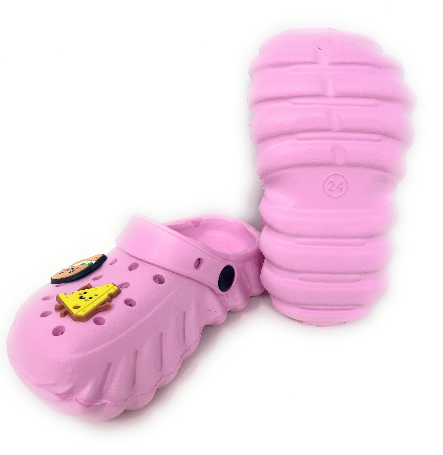 JEFFRICO Toddler Clogs with Charms Lightweight Slip On Garden Shoes for Boys and Girls Comfort Clogs