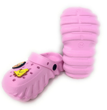 JEFFRICO Toddler Clogs with Charms Lightweight Slip On Garden Shoes for Boys and Girls Comfort Clogs