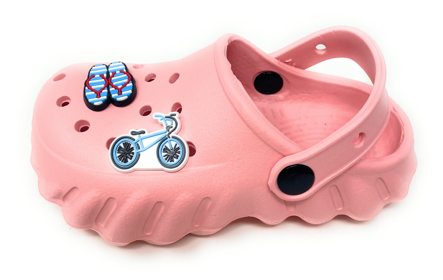 JEFFRICO Toddler Clogs with Charms Lightweight Slip On Garden Shoes for Boys and Girls Comfort Clogs
