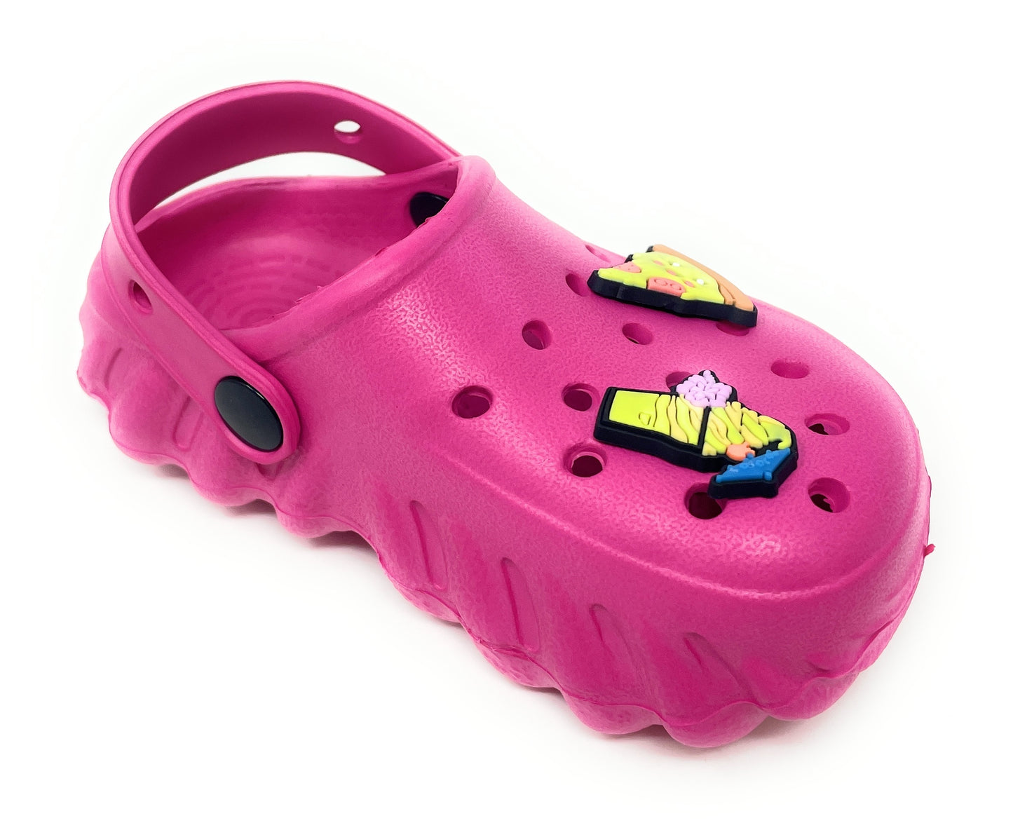 JEFFRICO Toddler Clogs with Charms Lightweight Slip On Garden Shoes for Boys and Girls Comfort Clogs