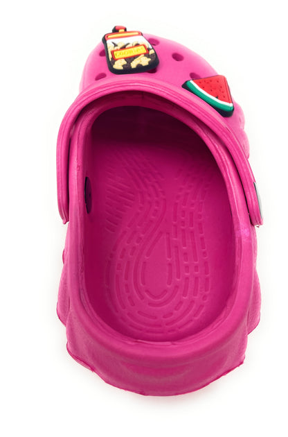 JEFFRICO Toddler Clogs with Charms Lightweight Slip On Garden Shoes for Boys and Girls Comfort Clogs
