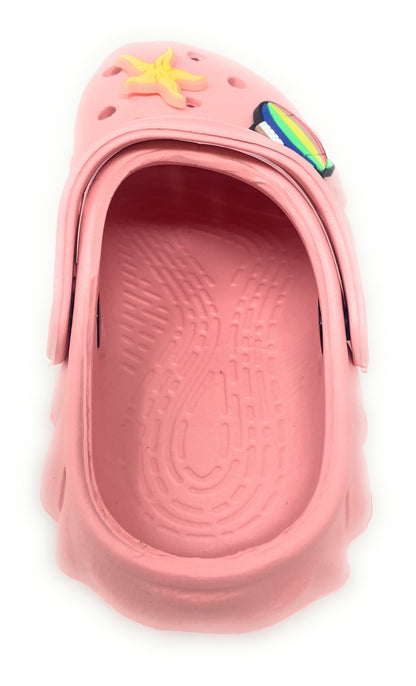 JEFFRICO Toddler Clogs with Charms Lightweight Slip On Garden Shoes for Boys and Girls Comfort Clogs