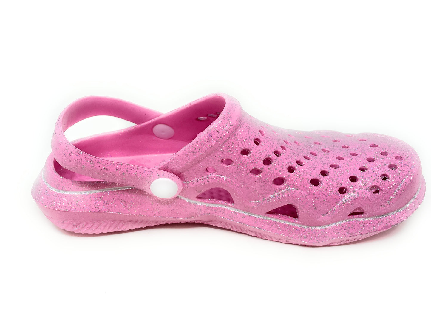 JEFFRICO Womens Slip-On Clogs – Lightweight Breathable EVA Comfort Garden Shoes with Glitter for Work, Beach & Everyday Wear