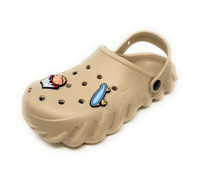 JEFFRICO Boys Clogs with Charms Lightweight Slip On Garden Shoes for Boys Comfort Clogs