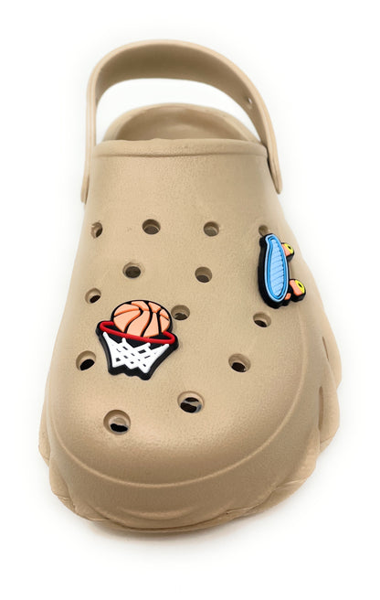 JEFFRICO Boys Clogs with Charms Lightweight Slip On Garden Shoes for Boys Comfort Clogs