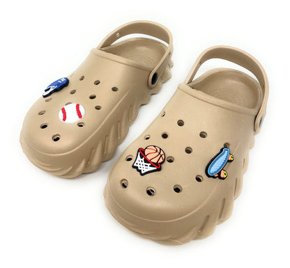 JEFFRICO Boys Clogs with Charms Lightweight Slip On Garden Shoes for Boys Comfort Clogs