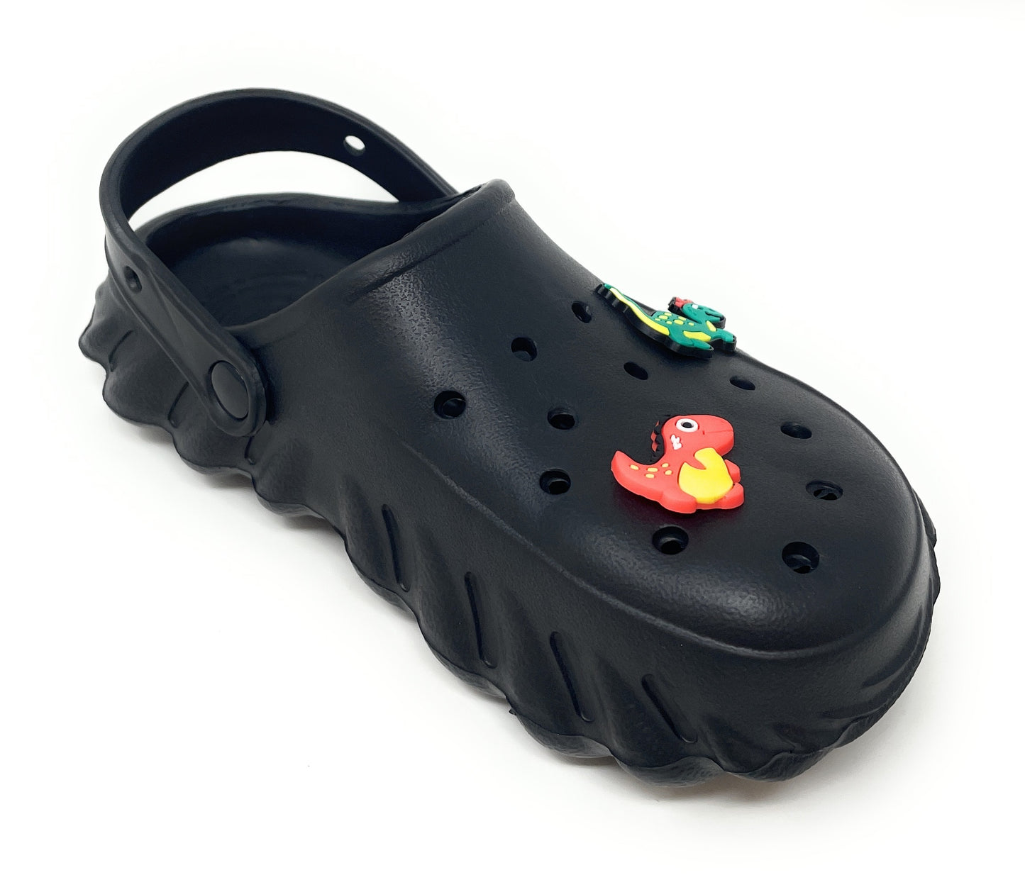 JEFFRICO Boys Clogs with Charms Lightweight Slip On Garden Shoes for Boys Comfort Clogs