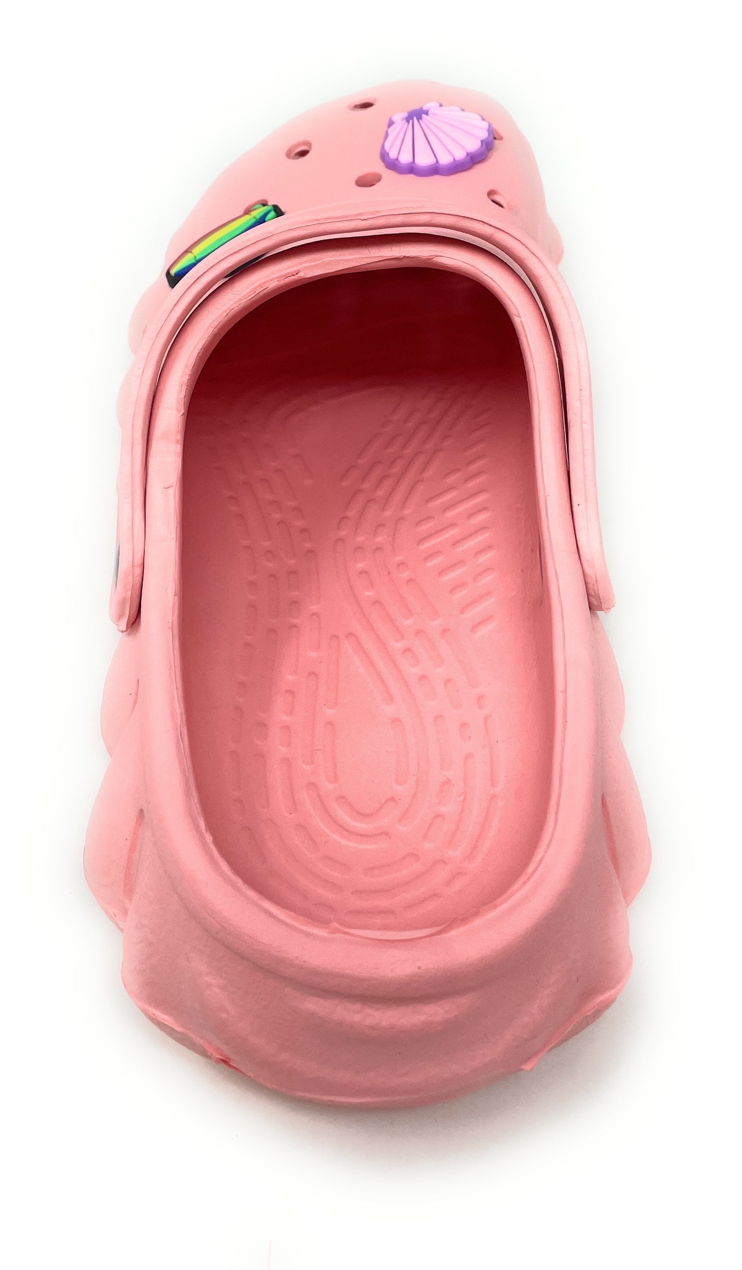JEFFRICO Girls Clogs with Charms Lightweight Slip On Garden Shoes for Girls Comfort Clogs