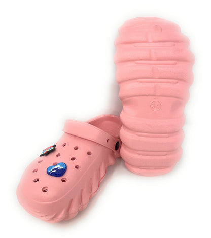 JEFFRICO Girls Clogs with Charms Lightweight Slip On Garden Shoes for Girls Comfort Clogs
