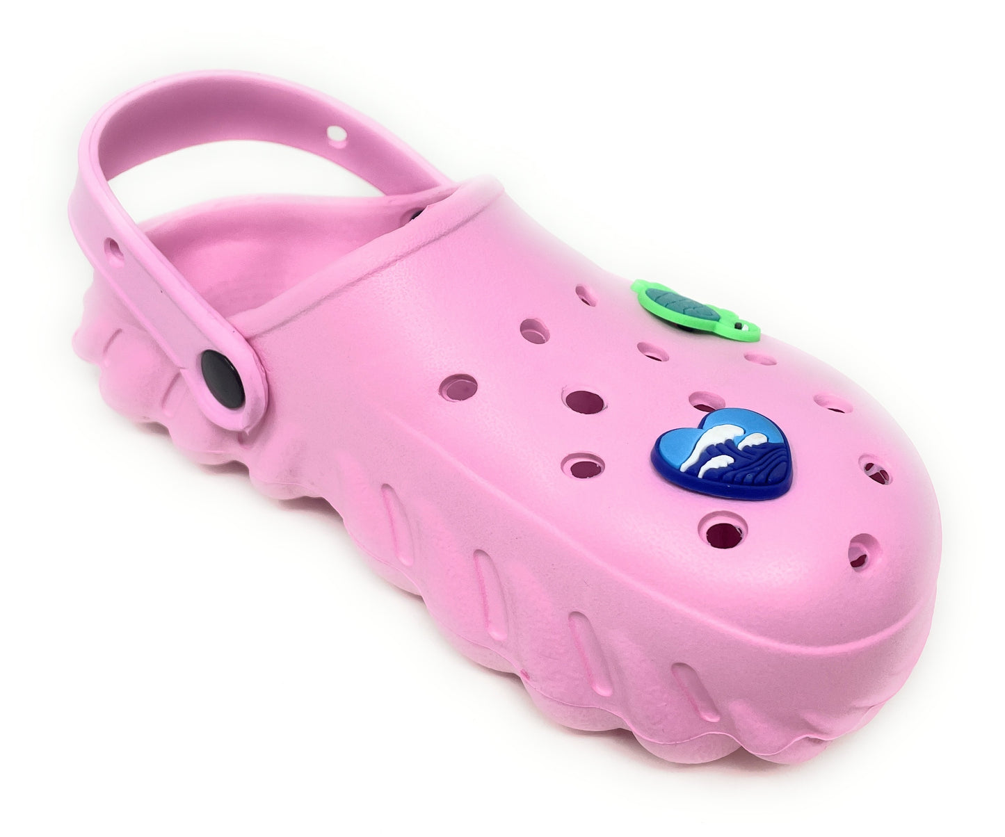 JEFFRICO Girls Clogs with Charms Lightweight Slip On Garden Shoes for Girls Comfort Clogs