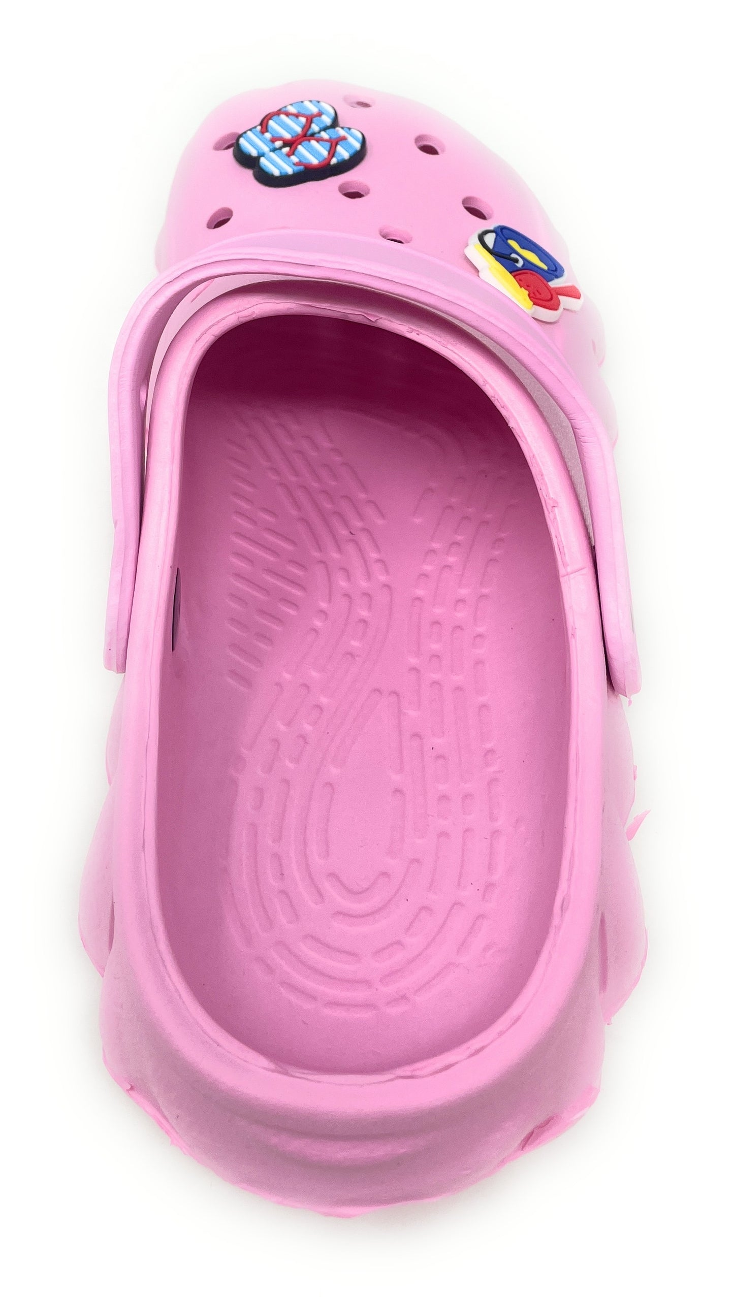 JEFFRICO Girls Clogs with Charms Lightweight Slip On Garden Shoes for Girls Comfort Clogs