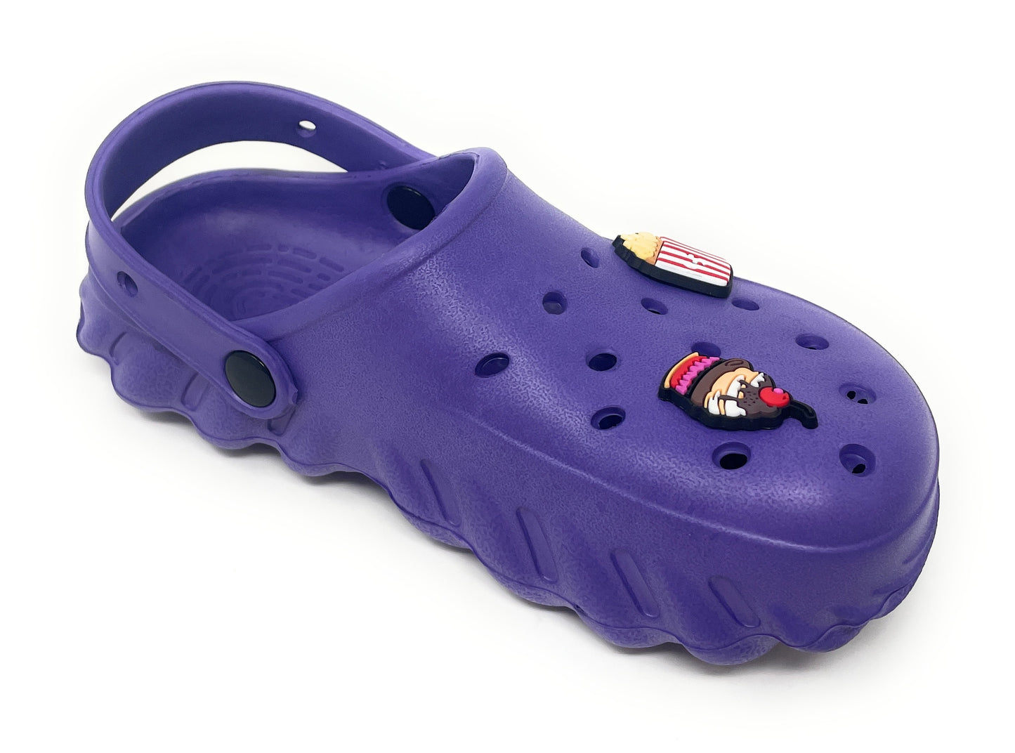 JEFFRICO Girls Clogs with Charms Lightweight Slip On Garden Shoes for Girls Comfort Clogs