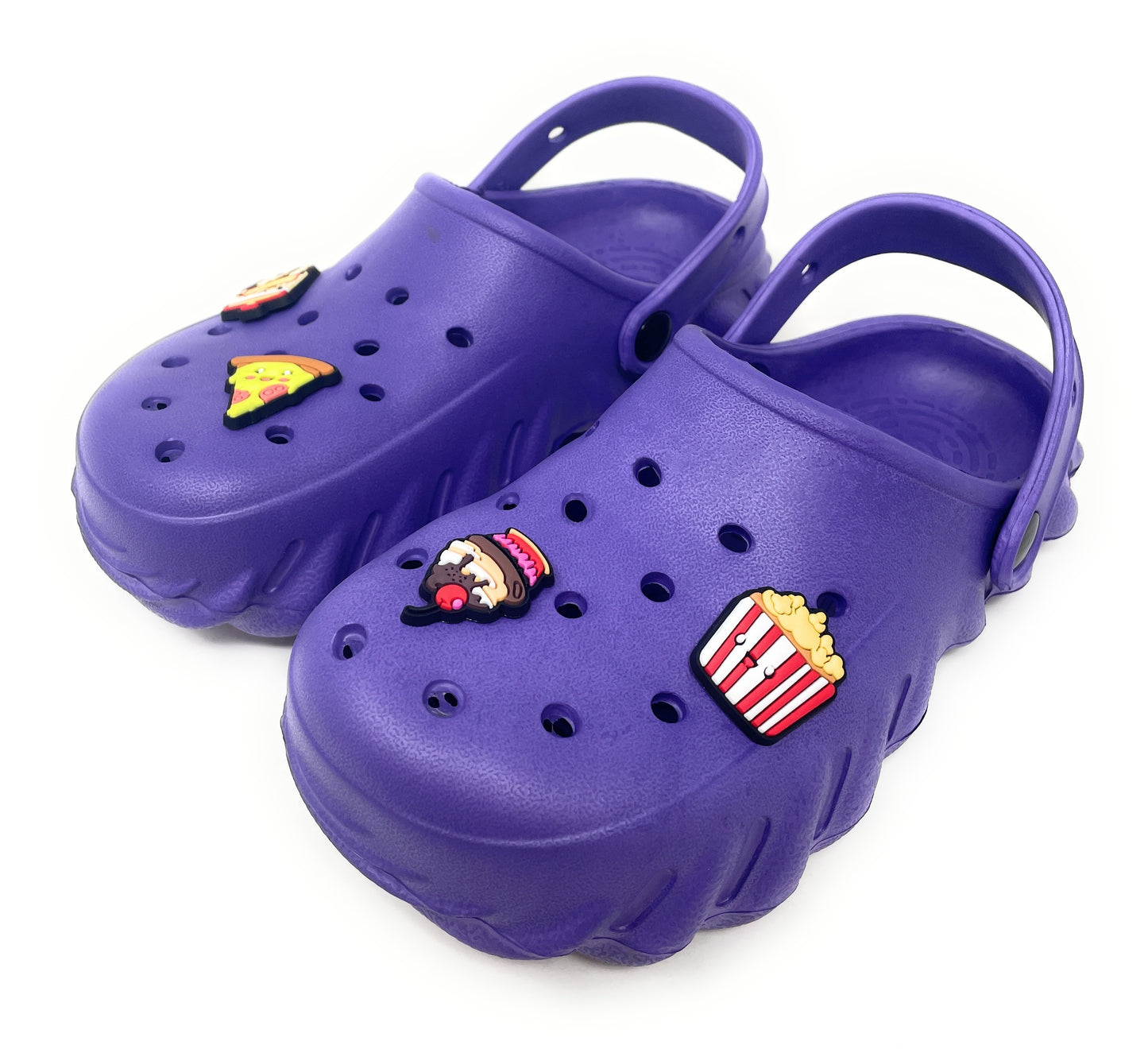 JEFFRICO Girls Clogs with Charms Lightweight Slip On Garden Shoes for Girls Comfort Clogs