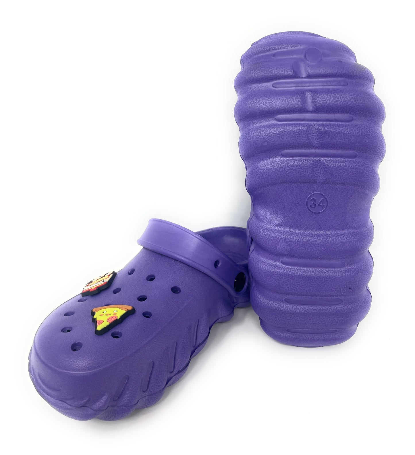JEFFRICO Girls Clogs with Charms Lightweight Slip On Garden Shoes for Girls Comfort Clogs