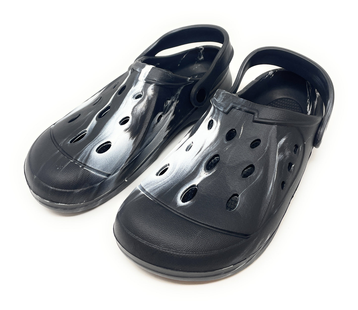 JEFFRICO Mens Slip-On Clogs with Heel Strap – Lightweight EVA Comfort Shoes for Garden, Beach And Everyday Wear