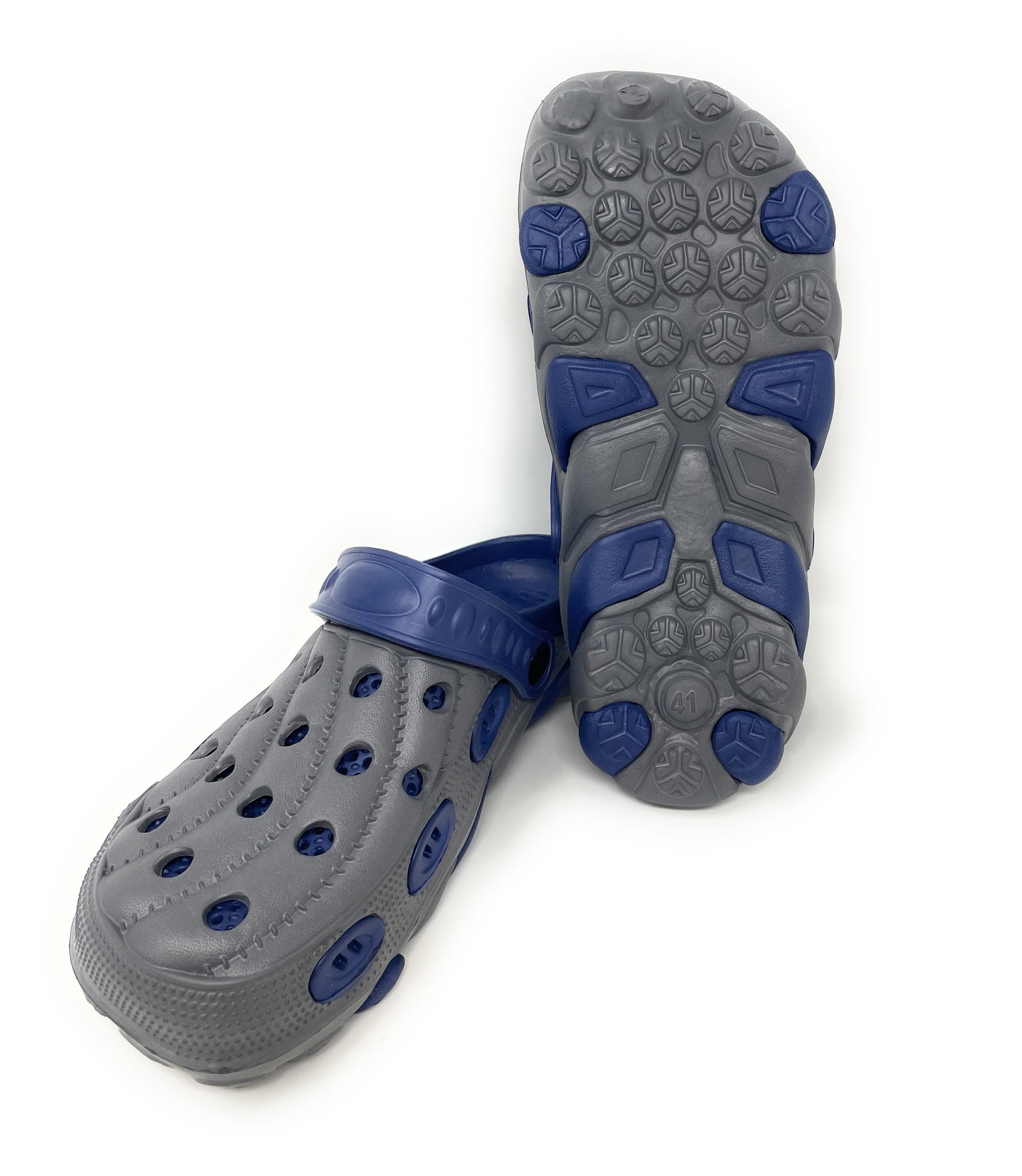 JEFFRICO Mens Slip-On Clogs with Heel Strap – Lightweight EVA Comfort Shoes for Garden, Beach And Everyday Wear