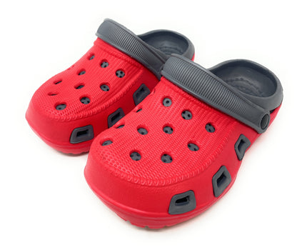 JEFFRICO Boys Lightweight Clogs Slip On Garden Shoes Breathable EVA Kids Shoes for Beach Pool and Outdoor Play