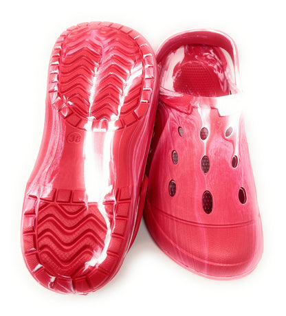 JEFFRICO Womens Clogs Breathable Lightweight Slip On Clogs Comfort Garden Shoes Cow