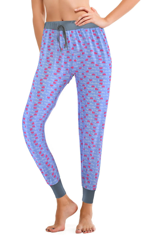 JEFFRICO Pajama Pants For Women Soft Comfy Drawstring Jogger Pajama Pants Sleepwear