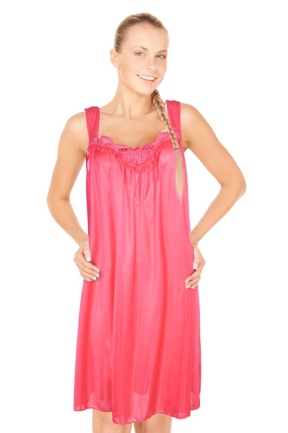 JEFFRICO Womens Sleeveless Nightgowns Sleepwear Soft Pajama Dress Nightshirts