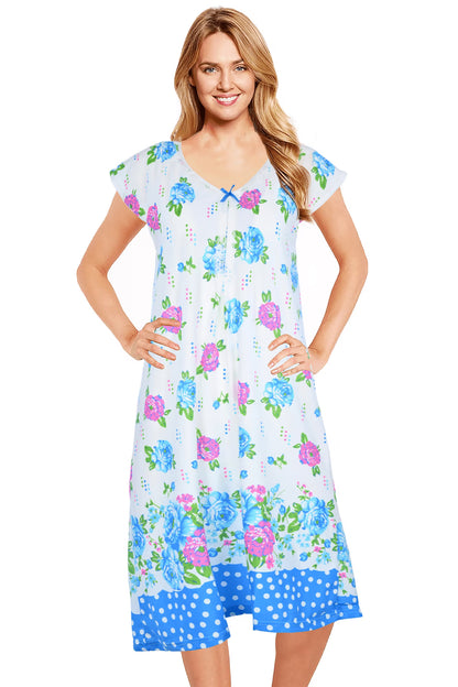 JEFFRICO Womens Nightgowns Sleepwear Soft Pajama Dress Nightshirts