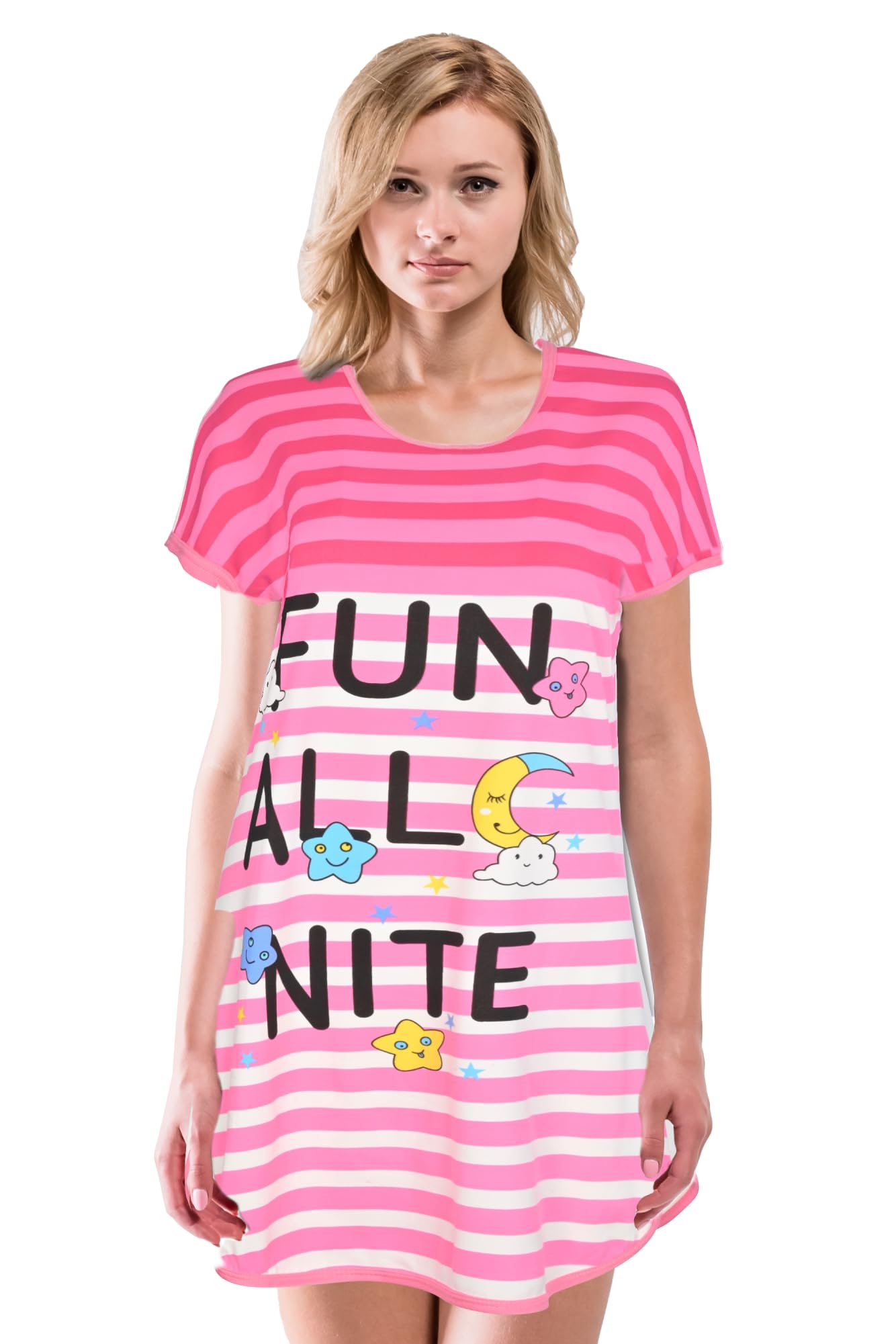JEFFRICO Womens Nightgowns Sleepwear Soft Pajama Dress Nightshirts