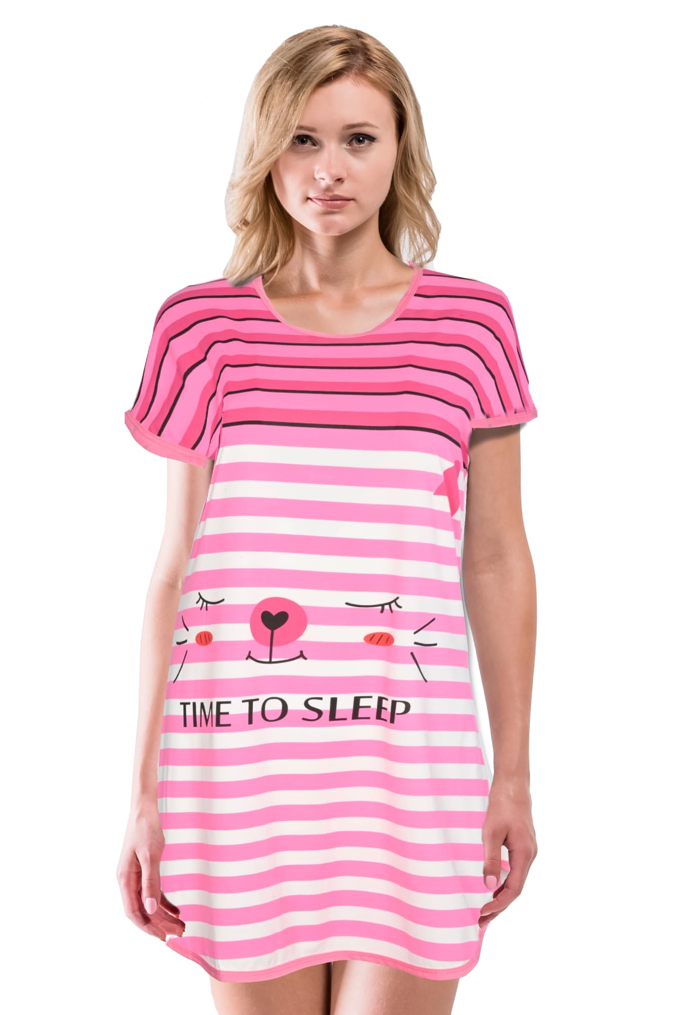 JEFFRICO Womens Nightgowns Sleepwear Soft Pajama Dress Nightshirts
