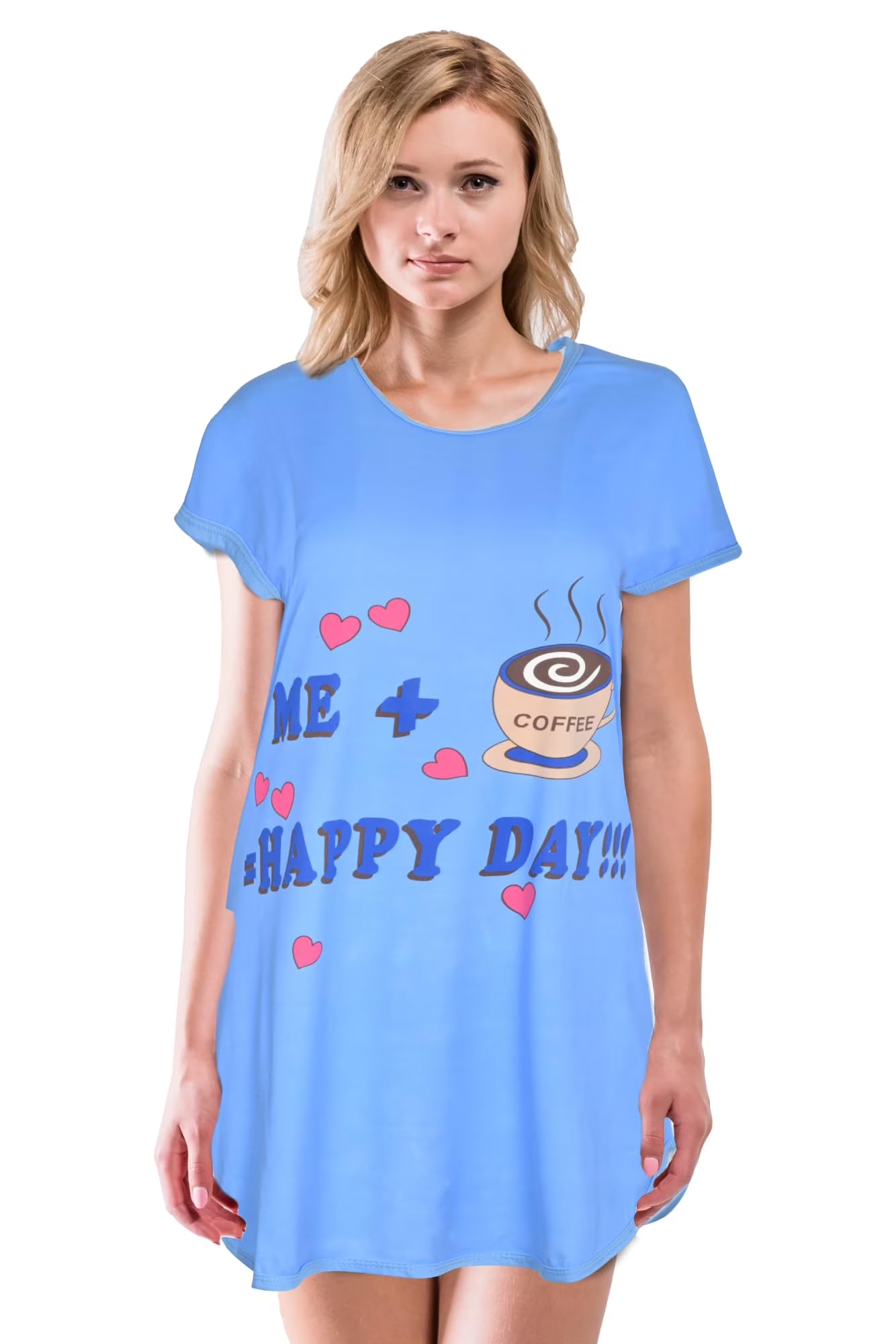 JEFFRICO Womens Nightgowns Sleepwear Soft Pajama Dress Nightshirts