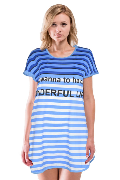 JEFFRICO Womens Nightgowns Sleepwear Soft Pajama Dress Nightshirts