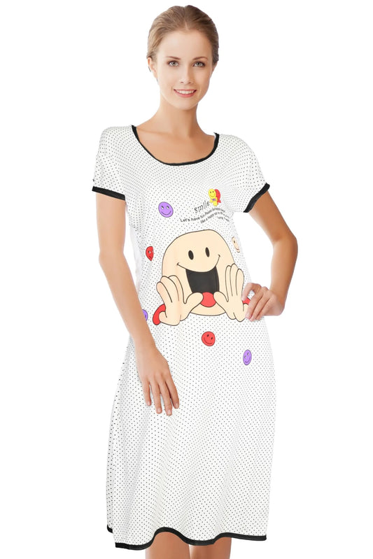 JEFFRICO Womens Nightgowns Sleepwear Soft Pajama Dress Nightshirts