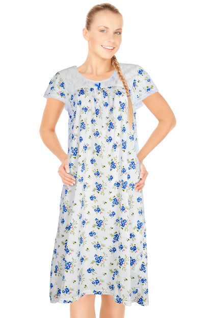 JEFFRICO Womens Nightgowns Sleepwear Soft Pajama Dress Nightshirts