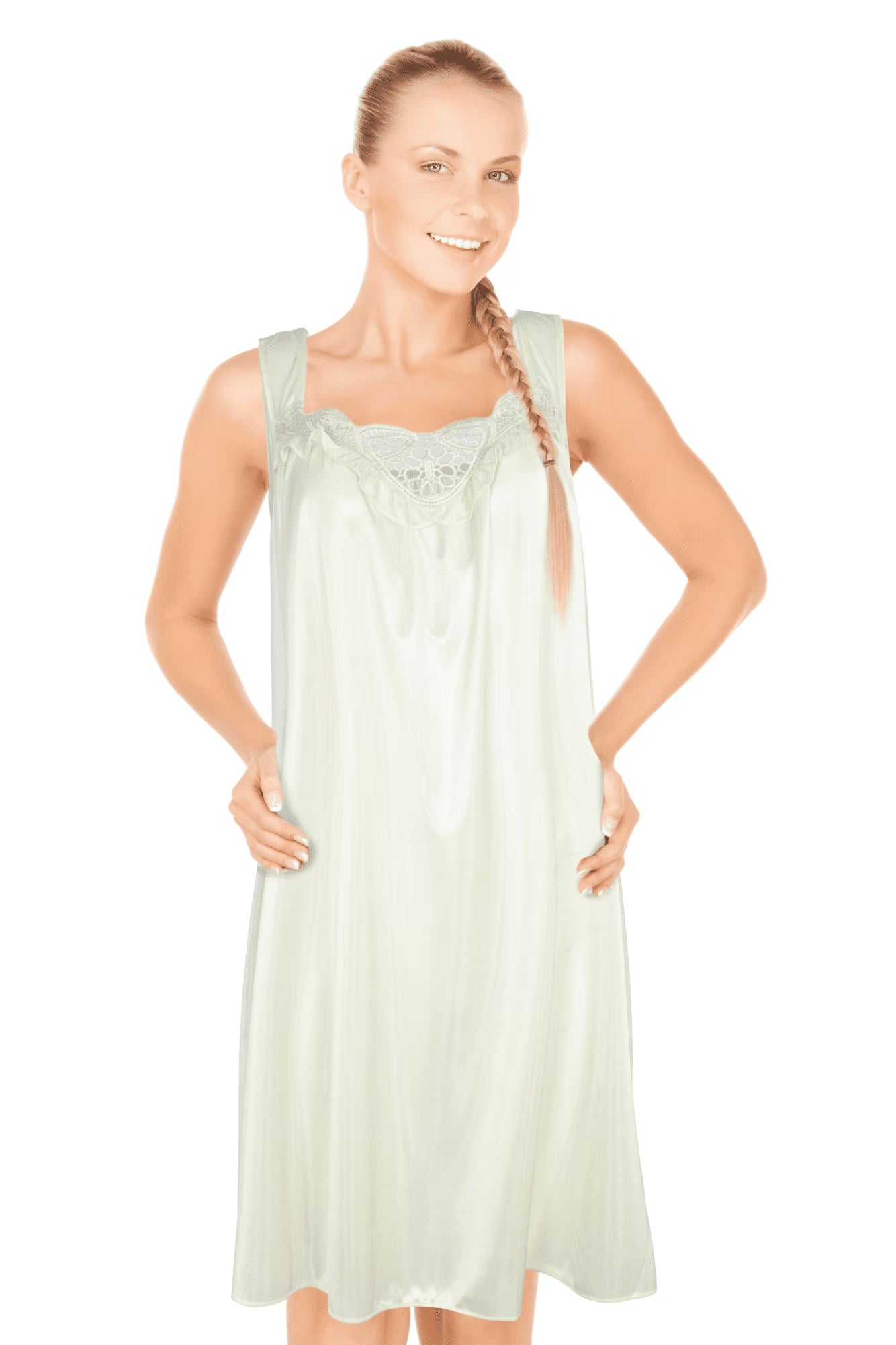 JEFFRICO Womens Sleeveless Nightgowns Sleepwear Soft Pajama Dress Nightshirts