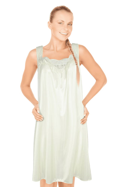 JEFFRICO Womens Sleeveless Nightgowns Sleepwear Soft Pajama Dress Nightshirts
