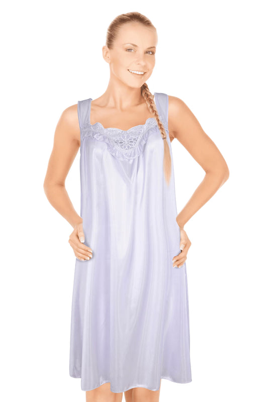 JEFFRICO Womens Sleeveless Nightgowns Sleepwear Soft Pajama Dress Nightshirts