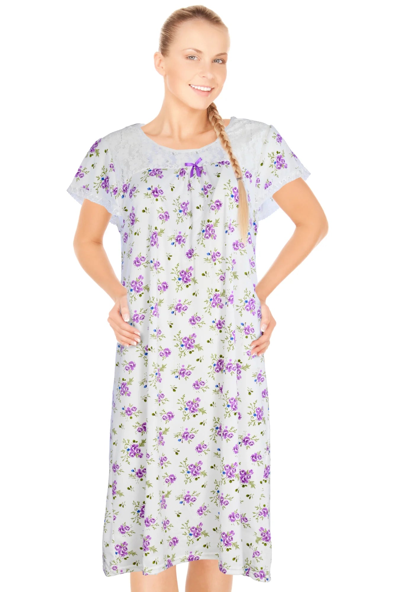 JEFFRICO Womens Nightgowns Sleepwear Soft Pajama Dress Nightshirts