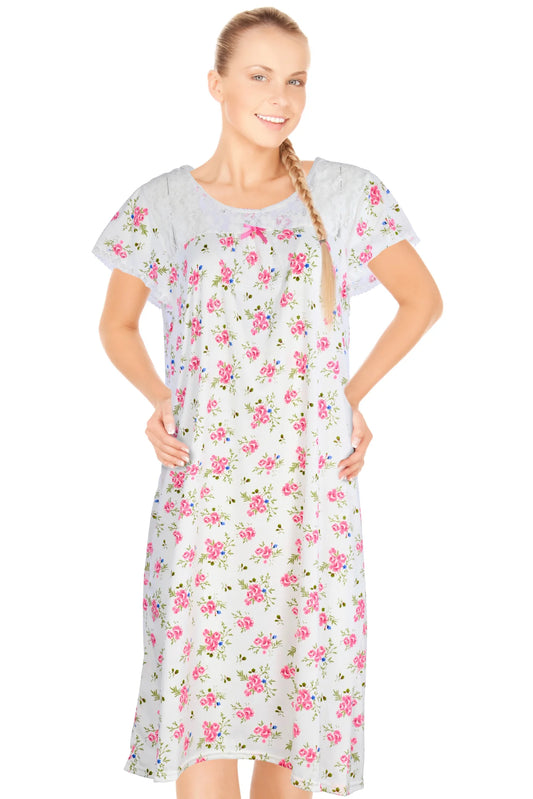 JEFFRICO Womens Nightgowns Sleepwear Soft Pajama Dress Nightshirts