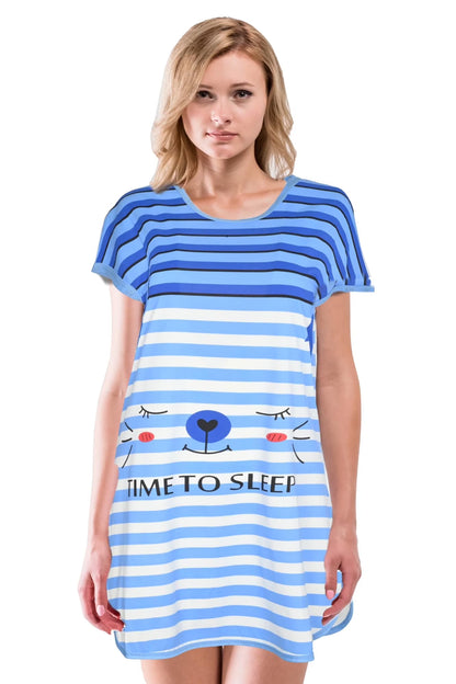 JEFFRICO Womens Nightgowns Sleepwear Soft Pajama Dress Nightshirts