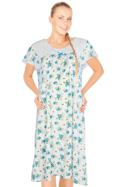 JEFFRICO Womens Nightgowns Sleepwear Soft Pajama Dress Nightshirts