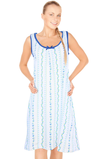 JEFFRICO Womens Sleeveless Nightgowns Sleepwear Soft Pajama Dress Nightshirts